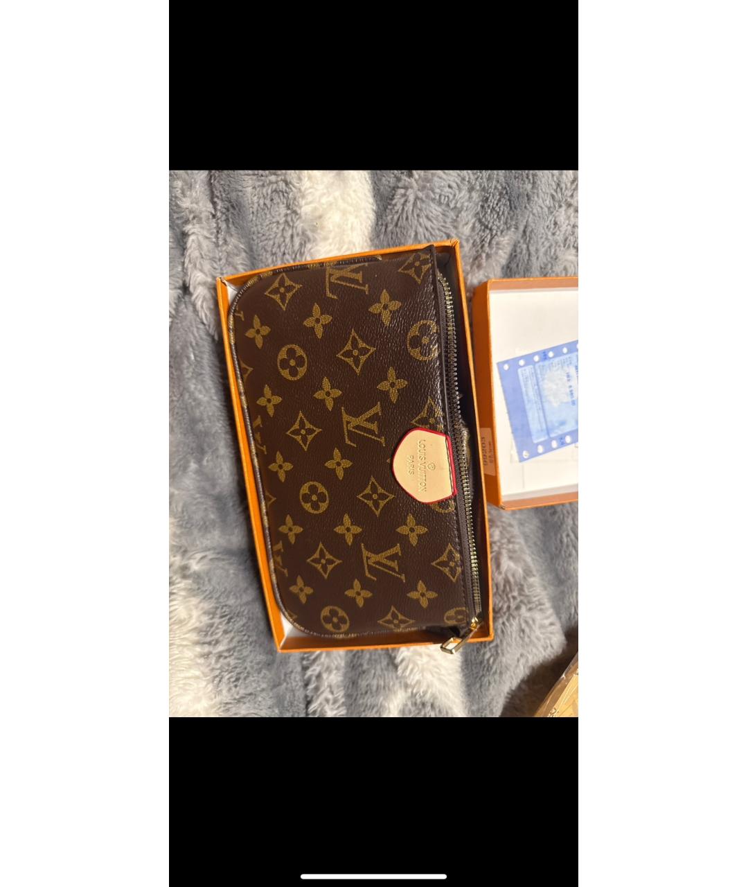LOUIS VUITTON Коричневая кожаная сумка через плечо, фото 3