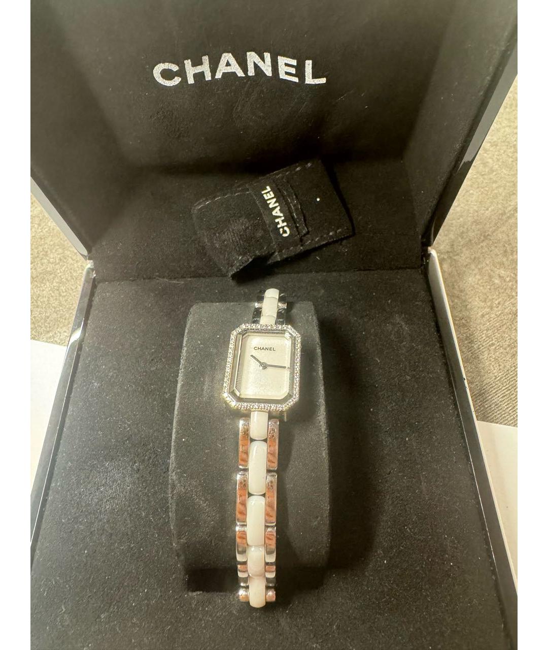 CHANEL Белые керамические часы, фото 4