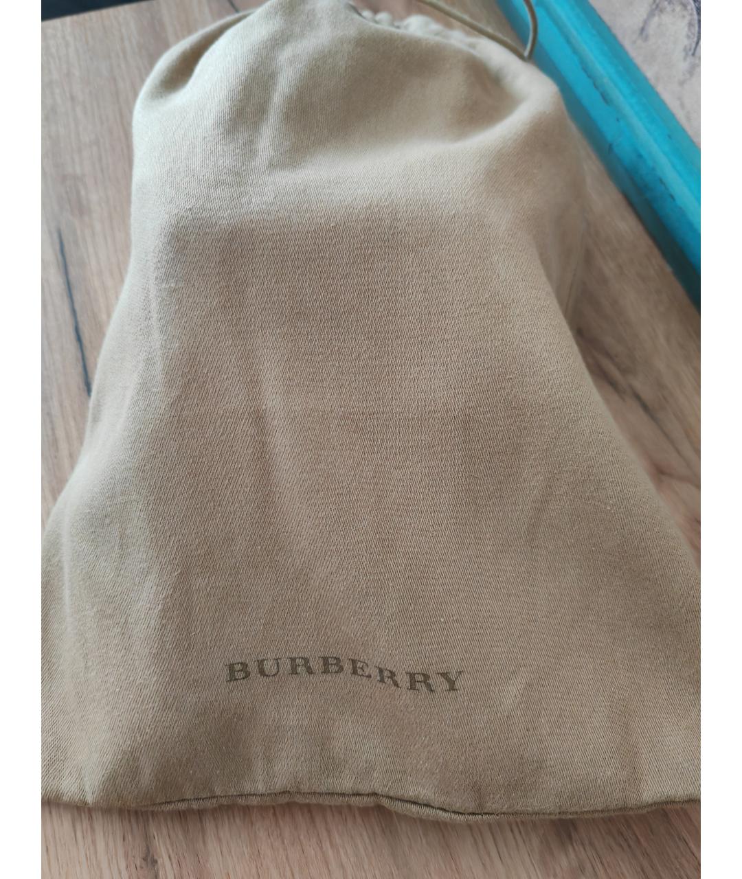BURBERRY Бордовые брогги и оксфорды из лакированной кожи, фото 10