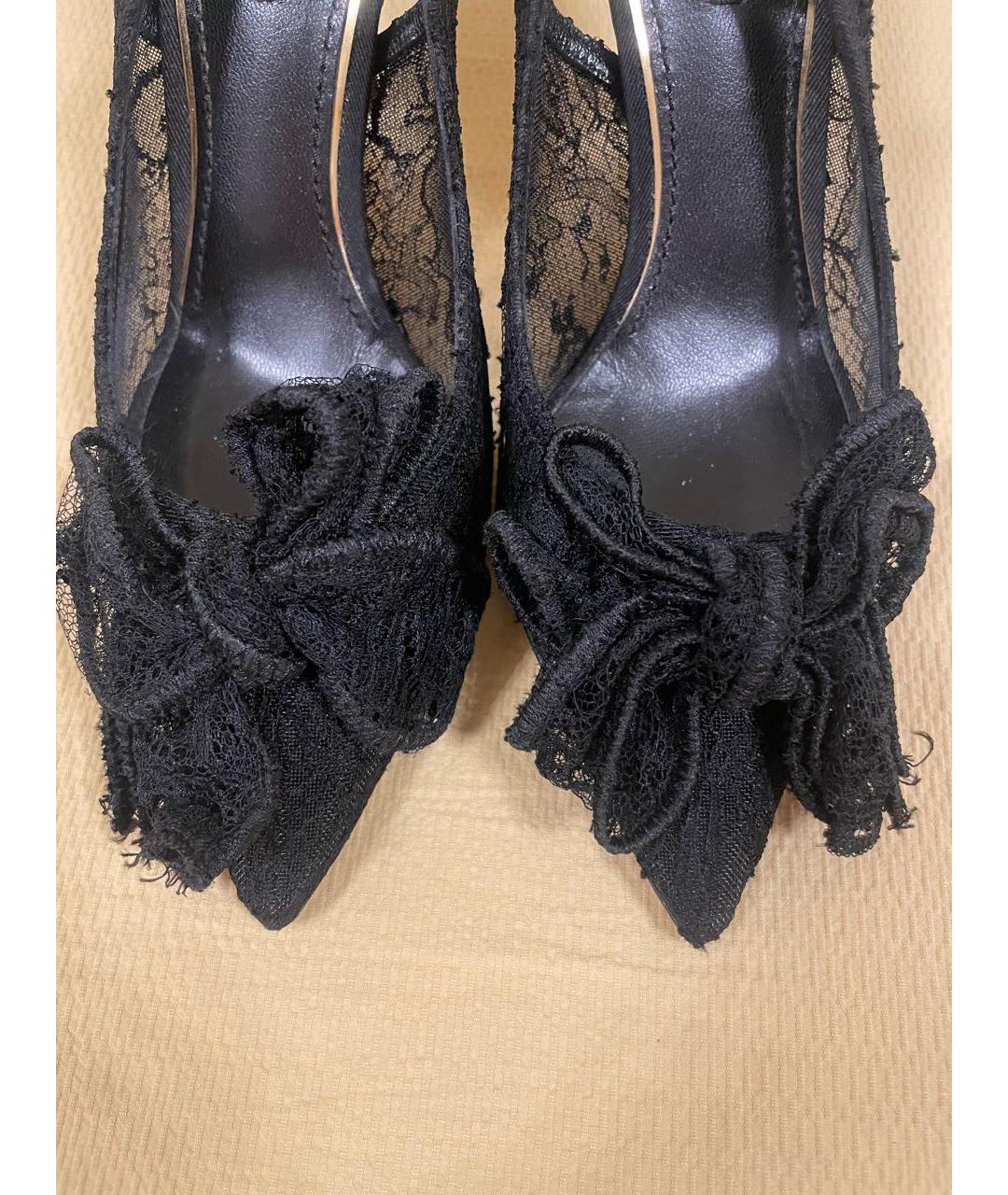 DOLCE&GABBANA Черные текстильные туфли, фото 7