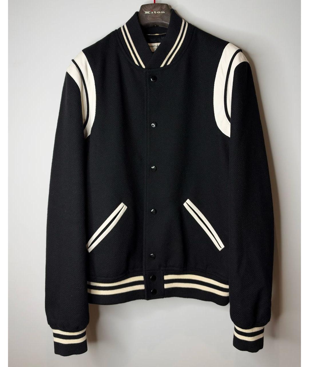 SAINT LAURENT Черная шерстяная куртка, фото 2