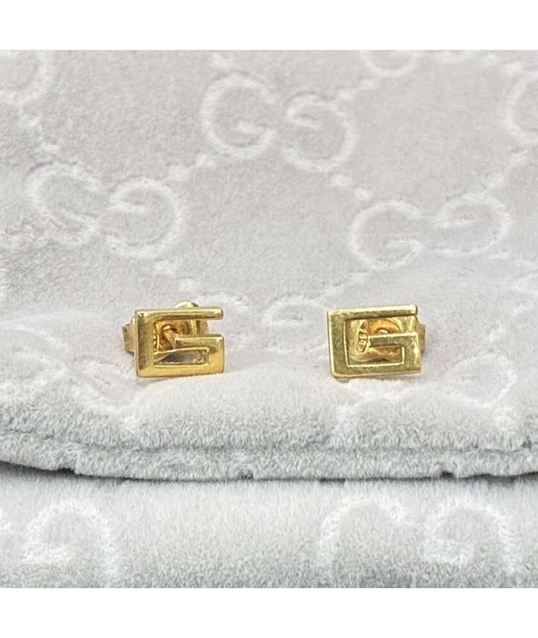 GUCCI Золотые серьги из желтого золота, фото 6