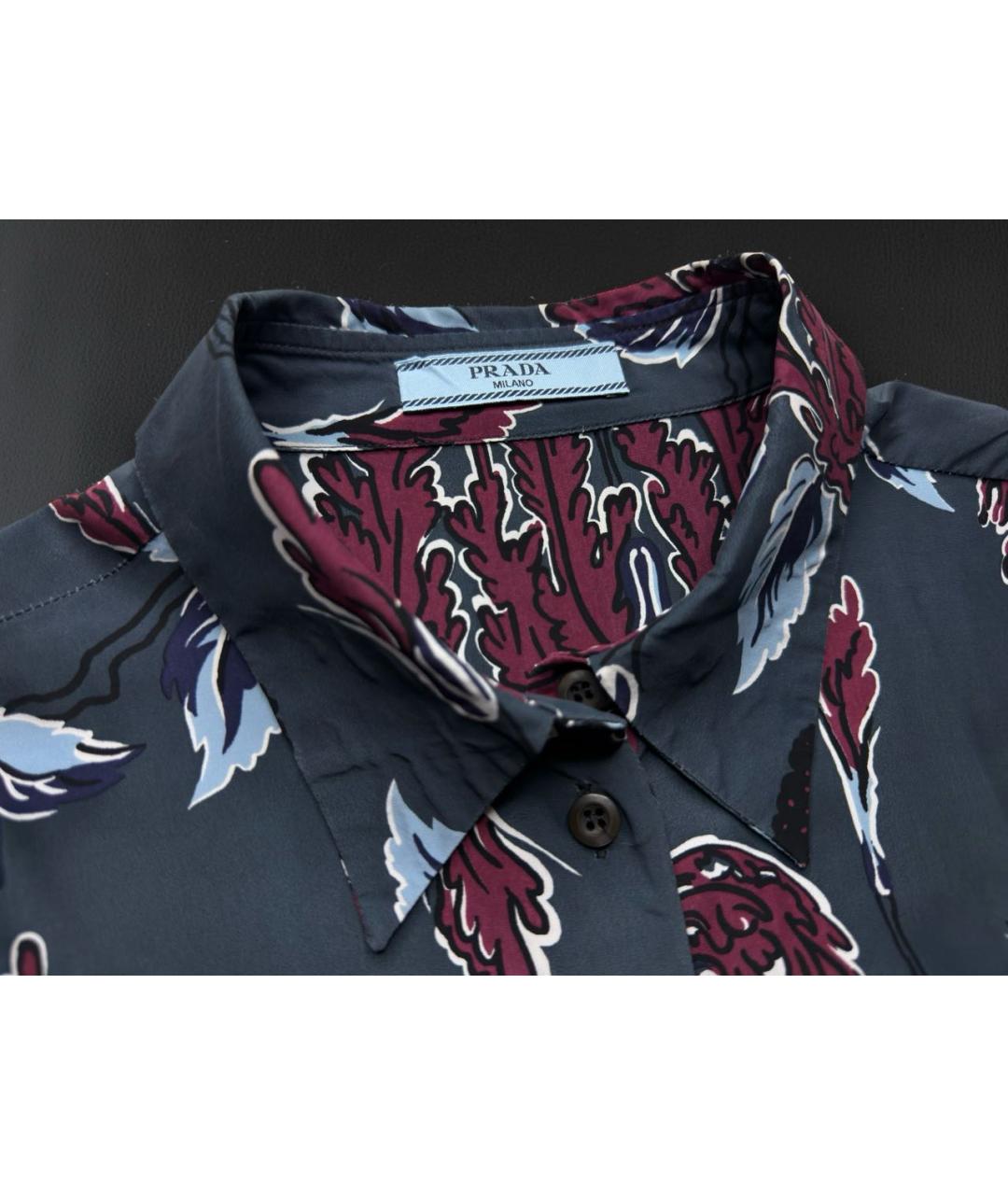 PRADA Мульти шелковая рубашка, фото 3