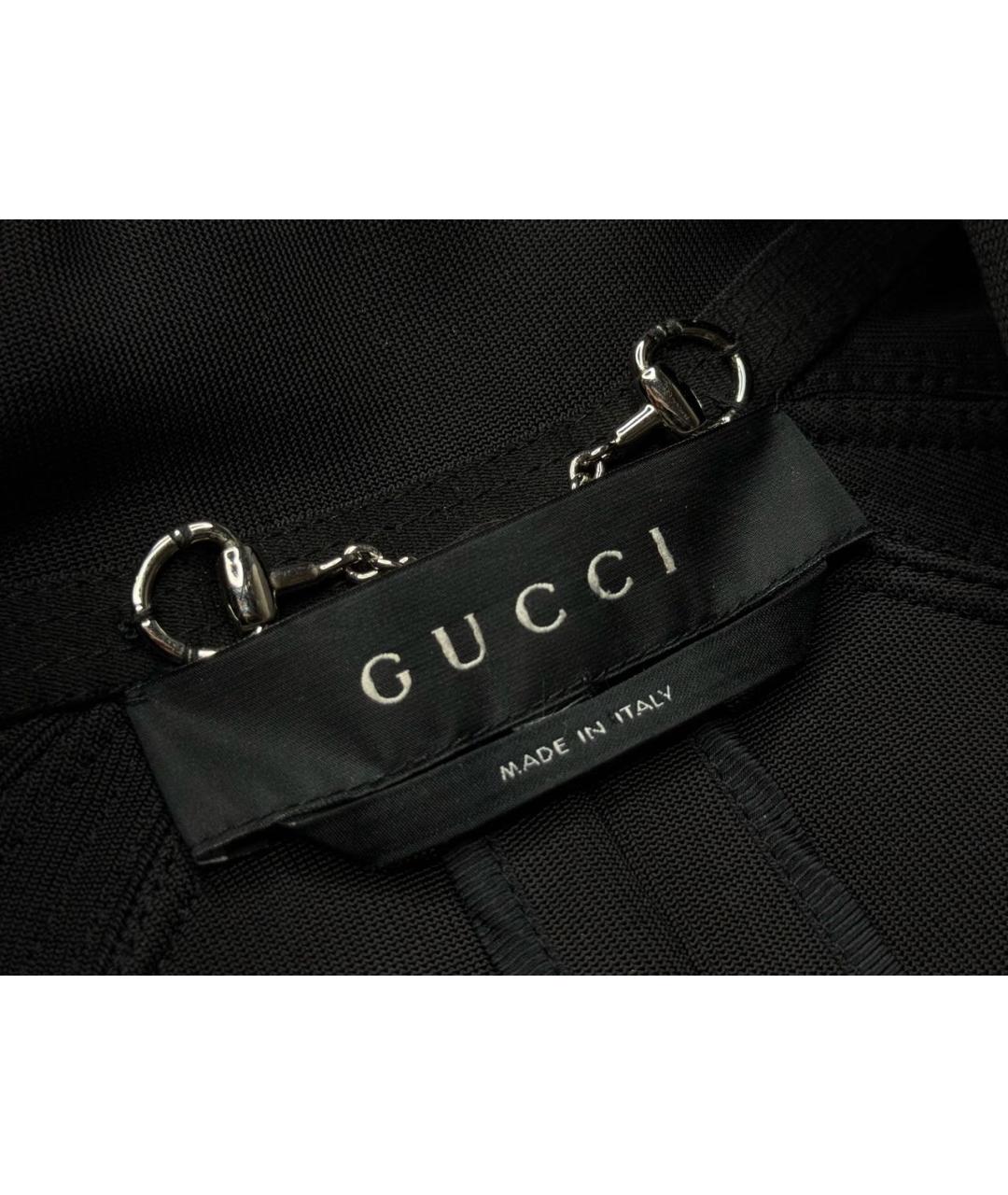GUCCI Черная вискозная спортивная куртка, фото 5