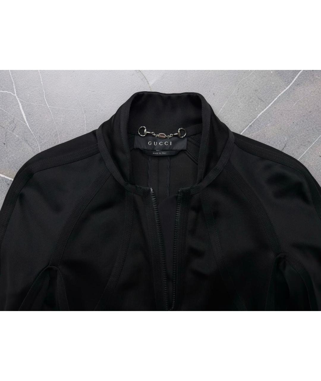 GUCCI Черная вискозная спортивная куртка, фото 3