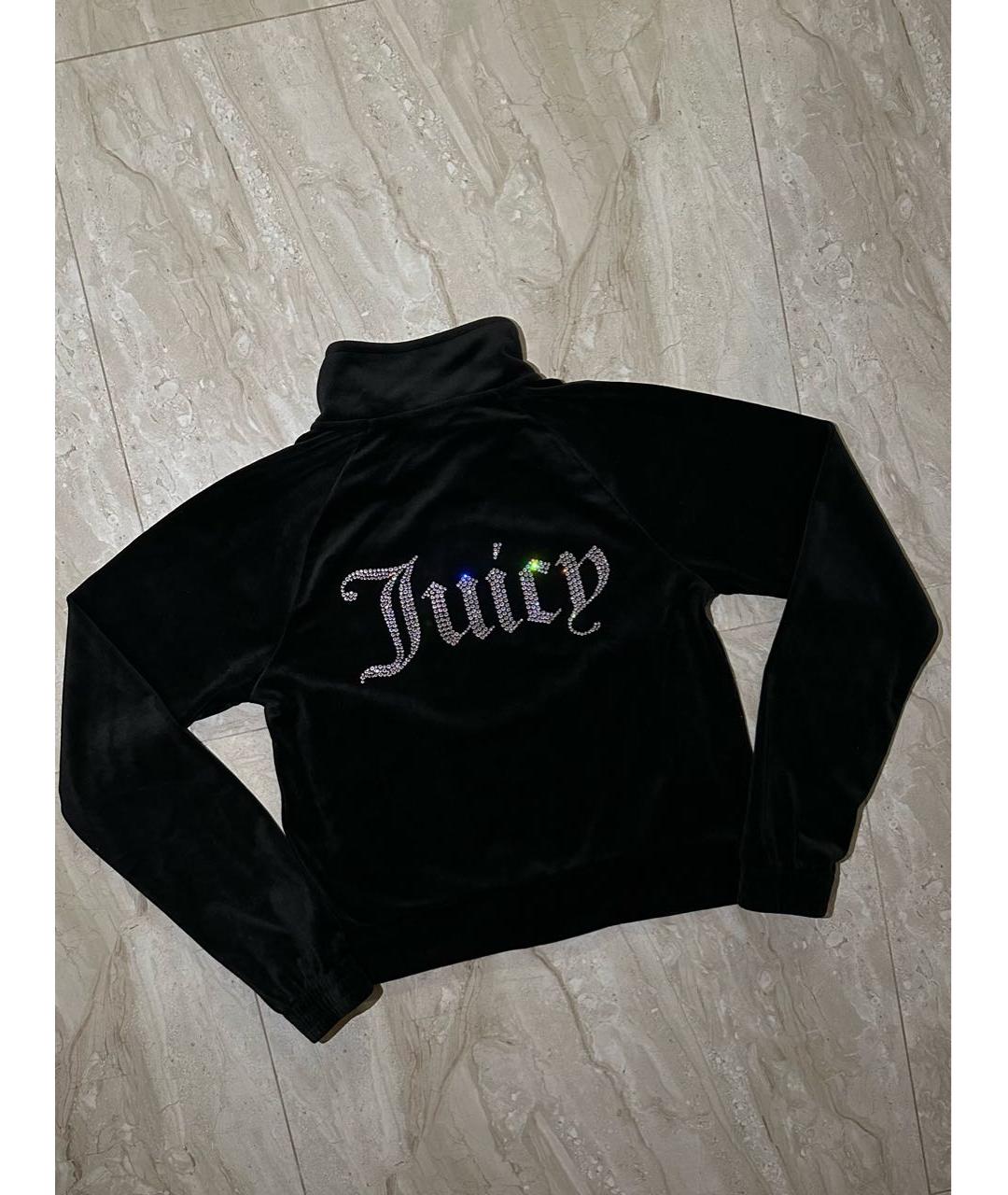 JUICY COUTURE Черный велюровый спортивные костюмы, фото 2