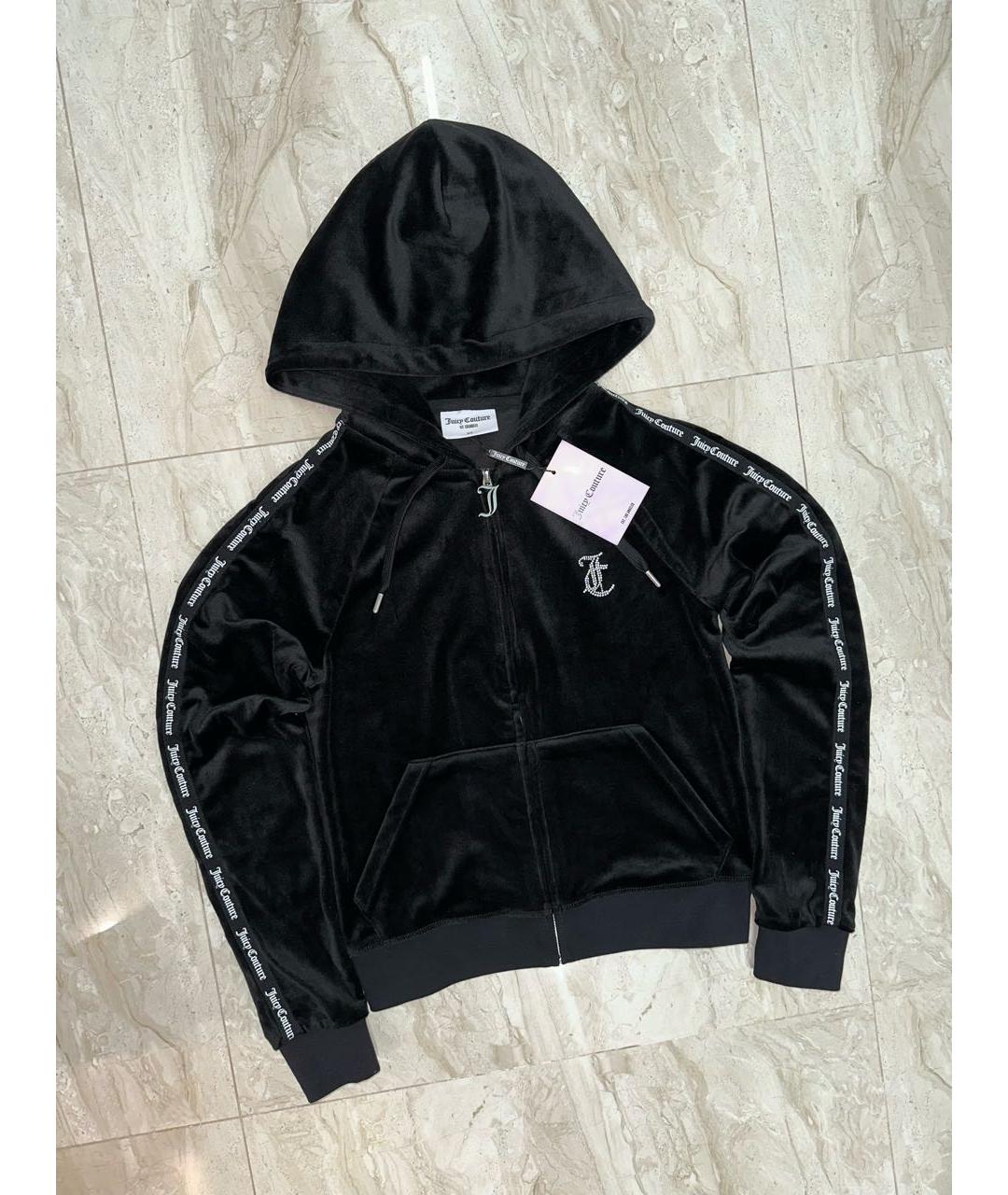 JUICY COUTURE Черный велюровый спортивные костюмы, фото 3