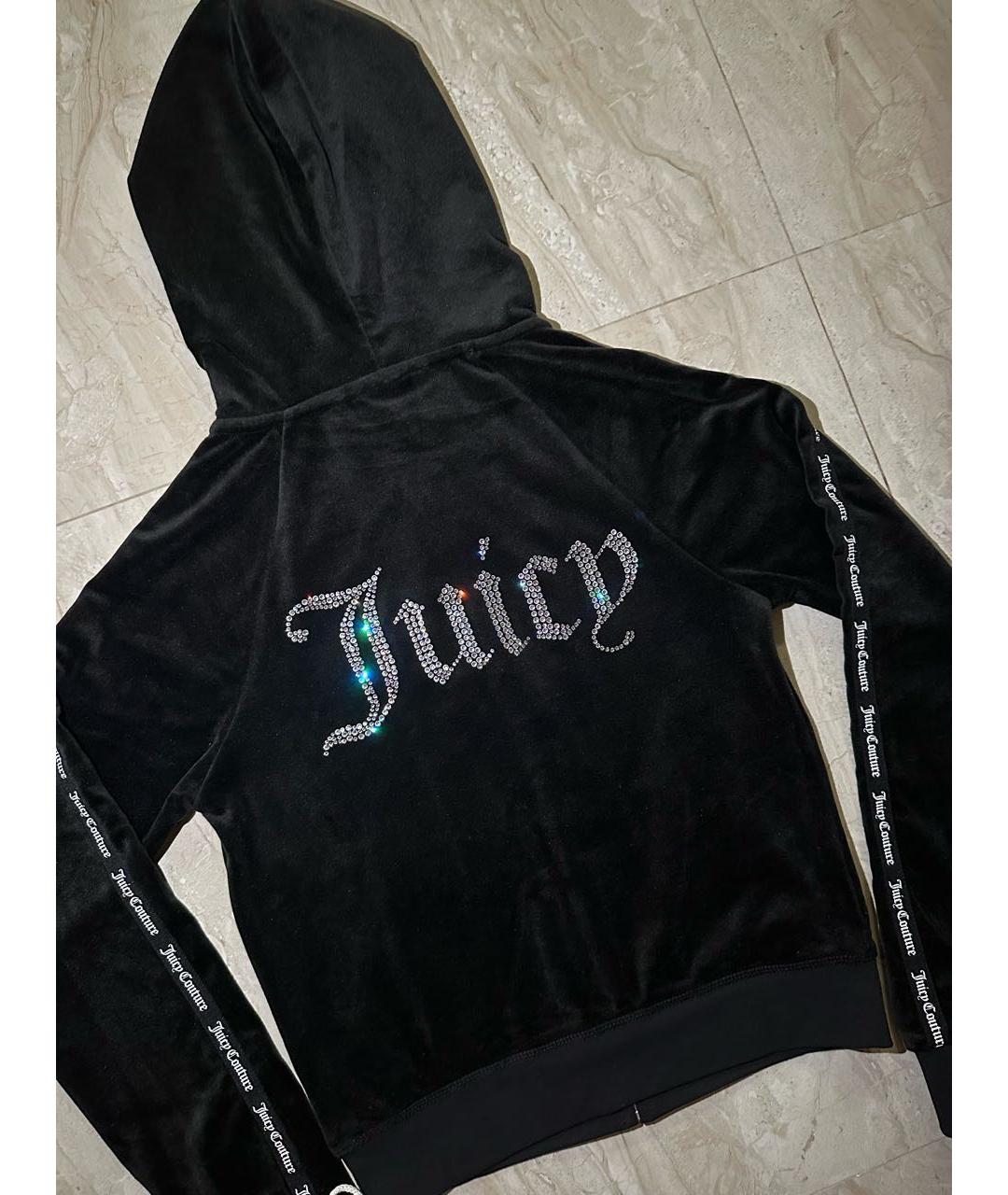 JUICY COUTURE Черный велюровый спортивные костюмы, фото 4