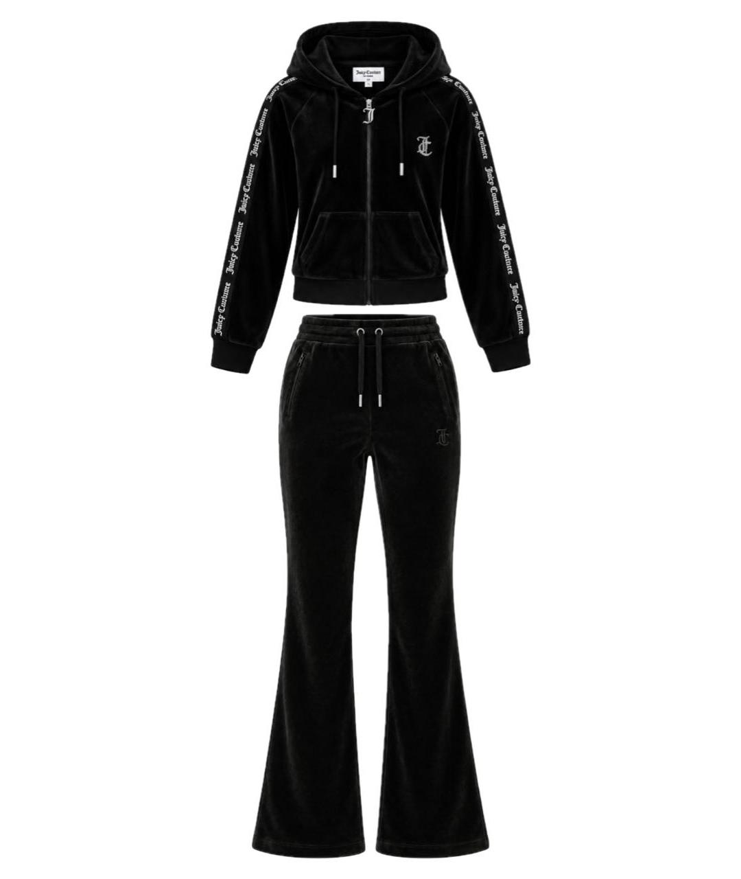 JUICY COUTURE Черный велюровый спортивные костюмы, фото 1