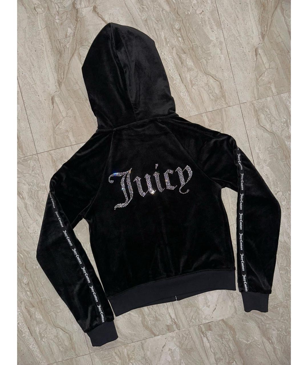 JUICY COUTURE Черный велюровый спортивные костюмы, фото 2