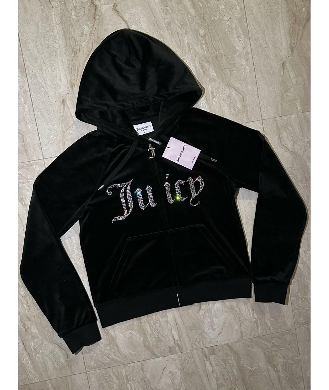 JUICY COUTURE Черный велюровый спортивные костюмы, фото 3