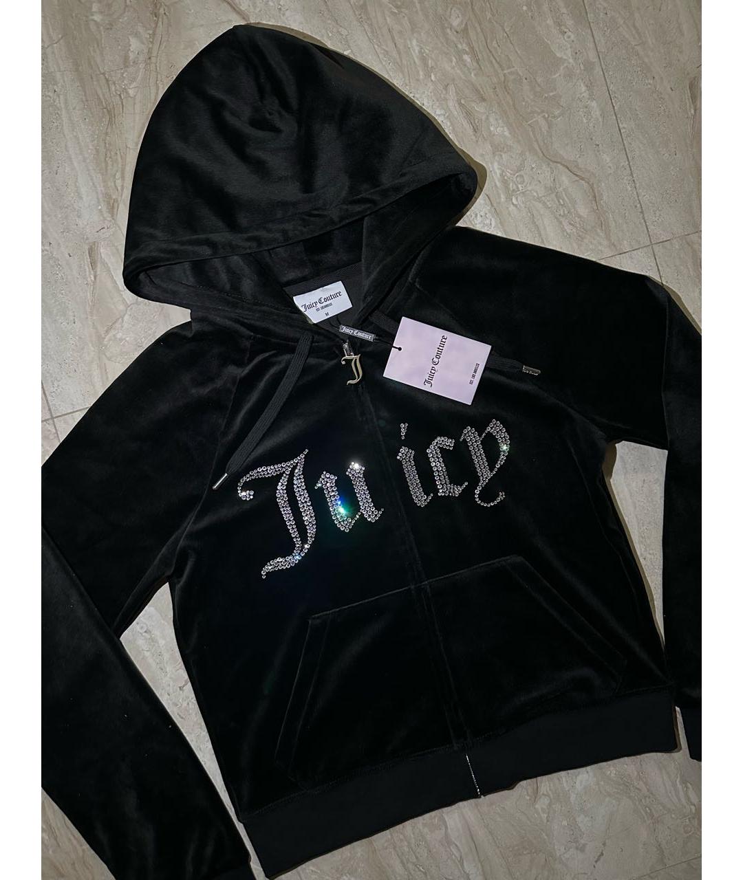 JUICY COUTURE Черный велюровый спортивные костюмы, фото 3