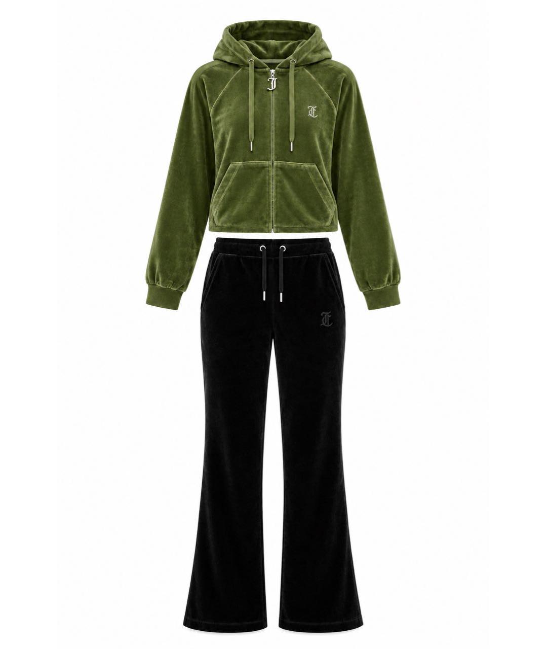 JUICY COUTURE Черный велюровый спортивные костюмы, фото 1