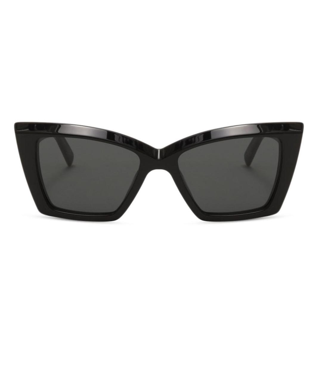 SAINT LAURENT Черные пластиковые солнцезащитные очки, фото 1