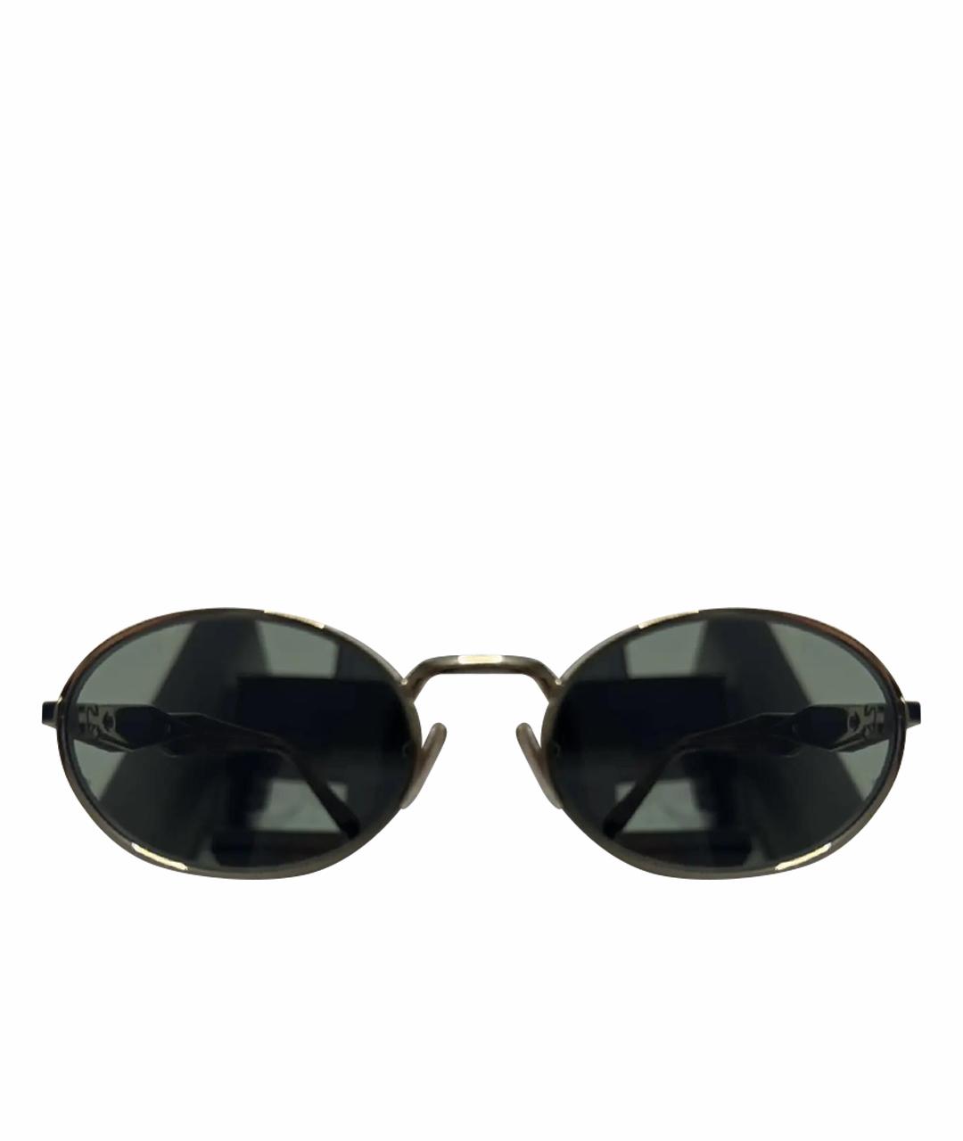 PRADA Зеленые металлические солнцезащитные очки, фото 1