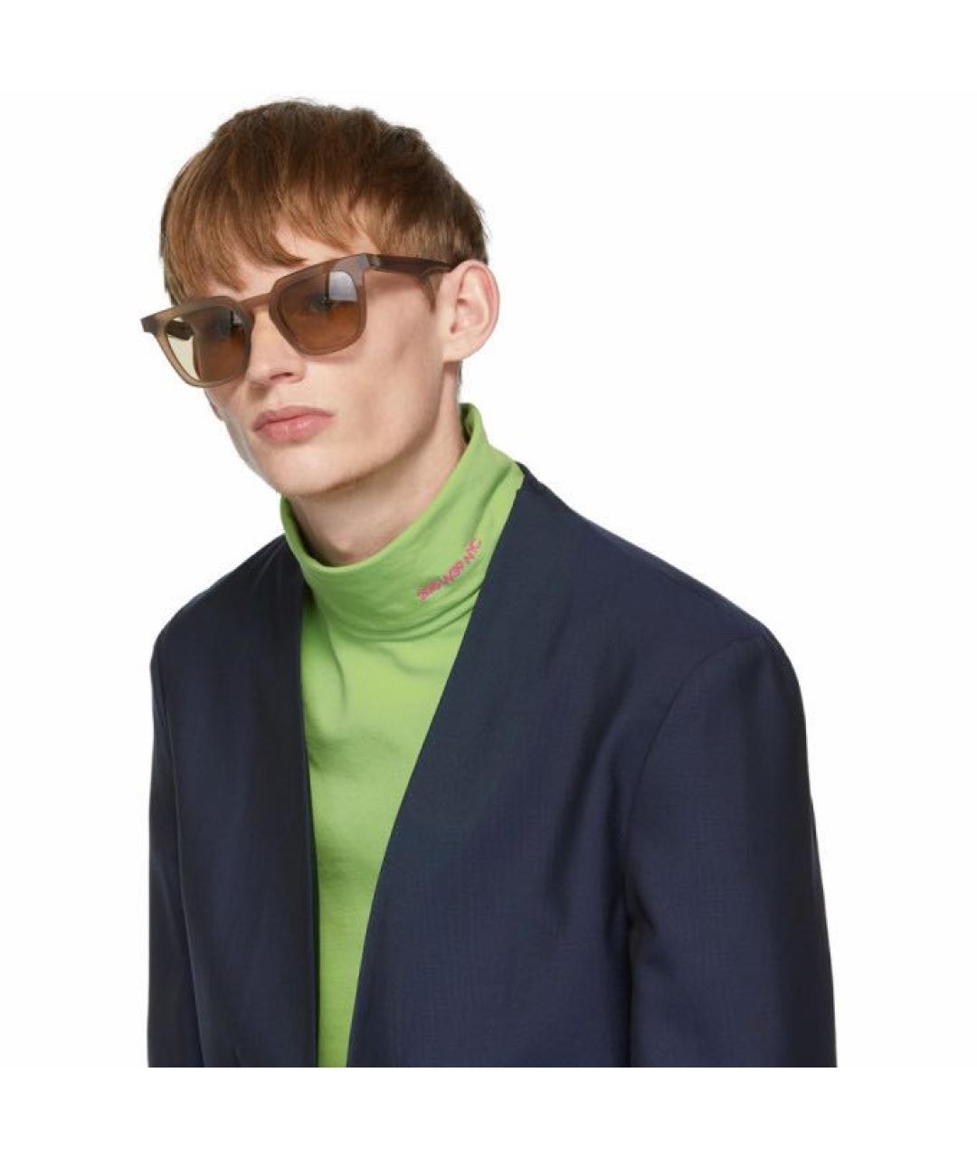 MAISON MARGIELA Горчичные солнцезащитные очки, фото 3