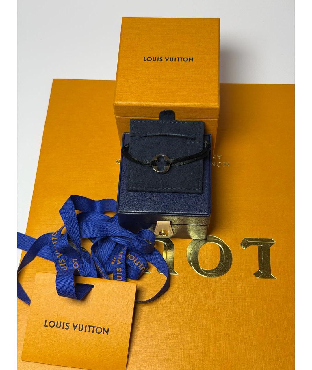 LOUIS VUITTON Черный браслет из белого золота, фото 3