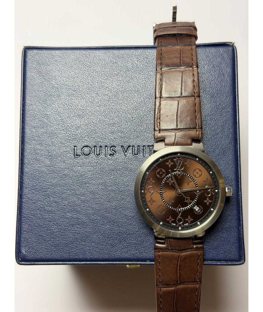 LOUIS VUITTON Серебряные стальные часы, фото 8