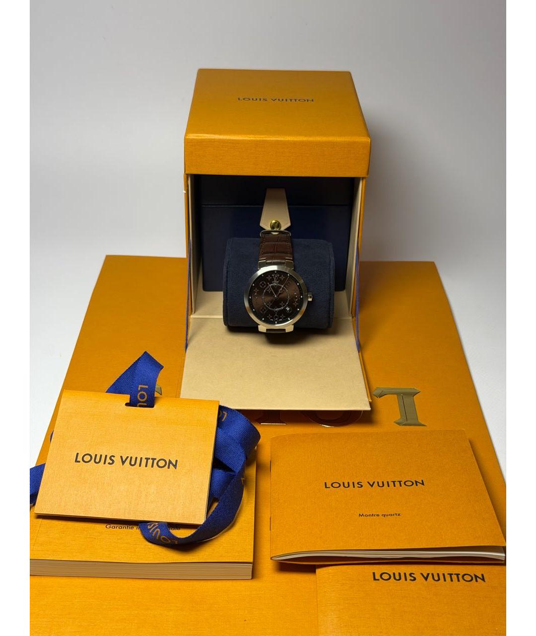 LOUIS VUITTON Серебряные стальные часы, фото 4