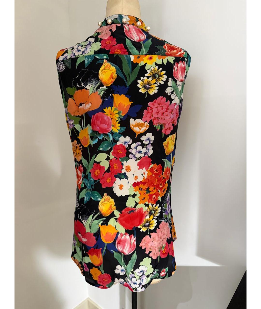 MOSCHINO Мульти шелковая блузы, фото 2