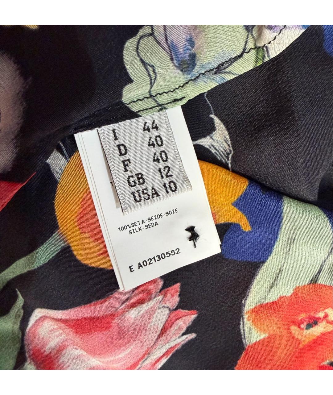 MOSCHINO Мульти шелковая блузы, фото 5
