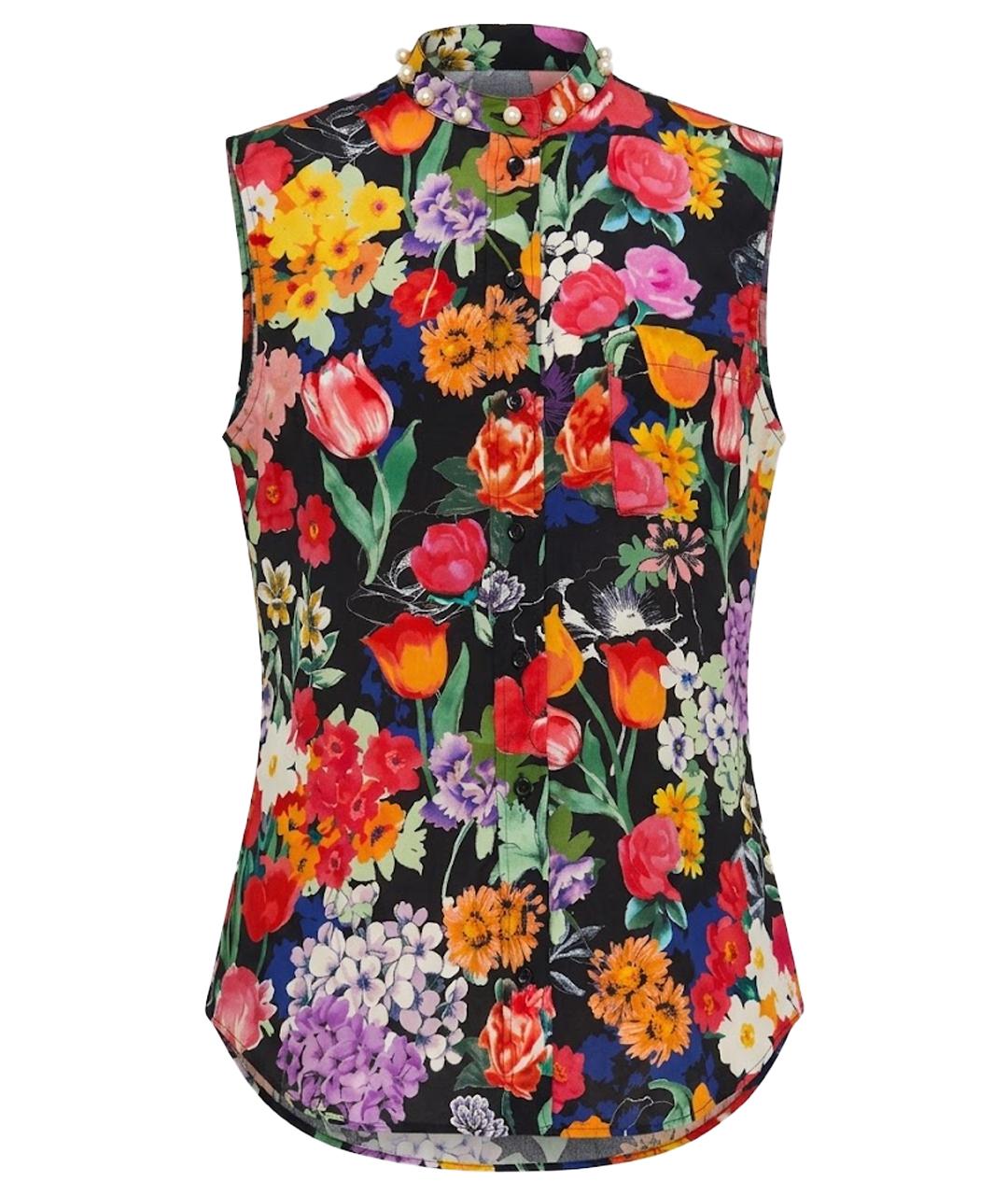 MOSCHINO Мульти шелковая блузы, фото 1