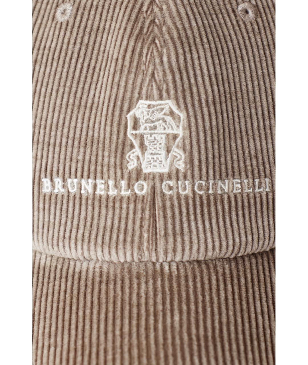 BRUNELLO CUCINELLI Серая хлопковая кепка/бейсболка, фото 4