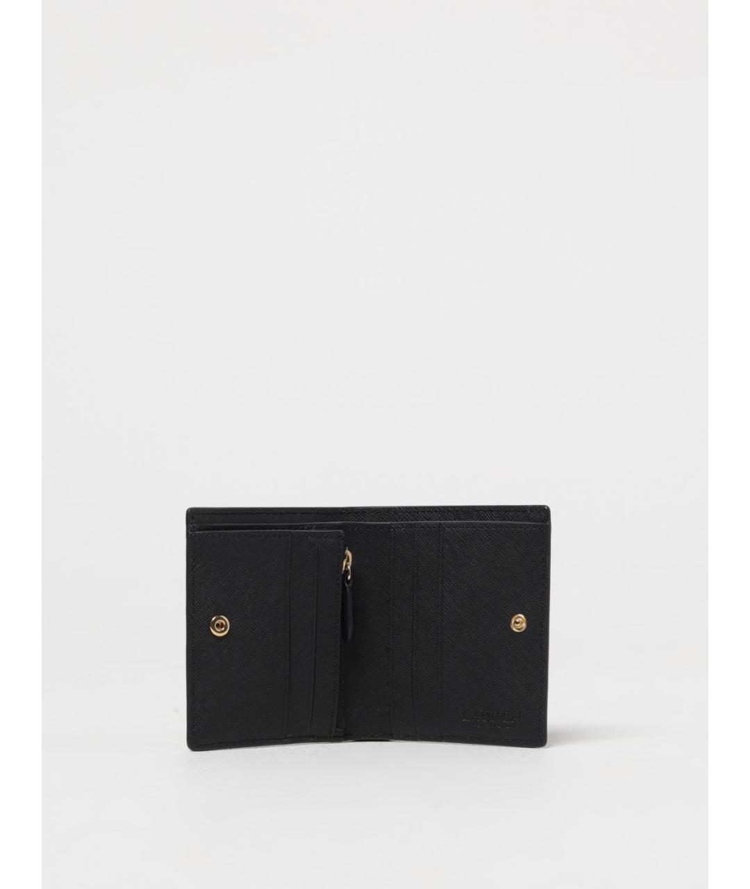 RALPH LAUREN Черный кожаный кошелек, фото 2