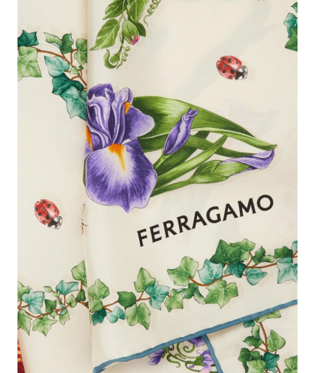FERRAGAMO Мульти шелковый шарф, фото 2