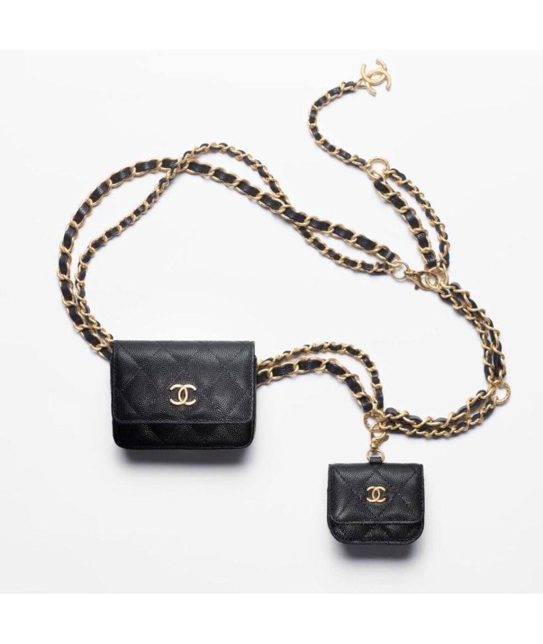 CHANEL Черный кожаный ремень, фото 9