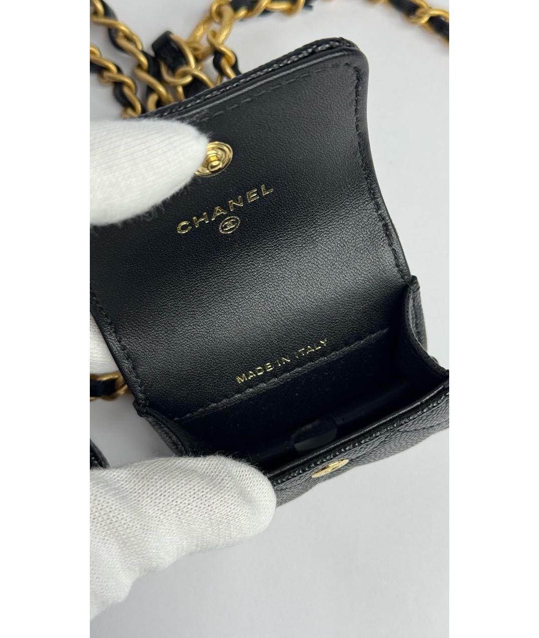 CHANEL Черный кожаный ремень, фото 6