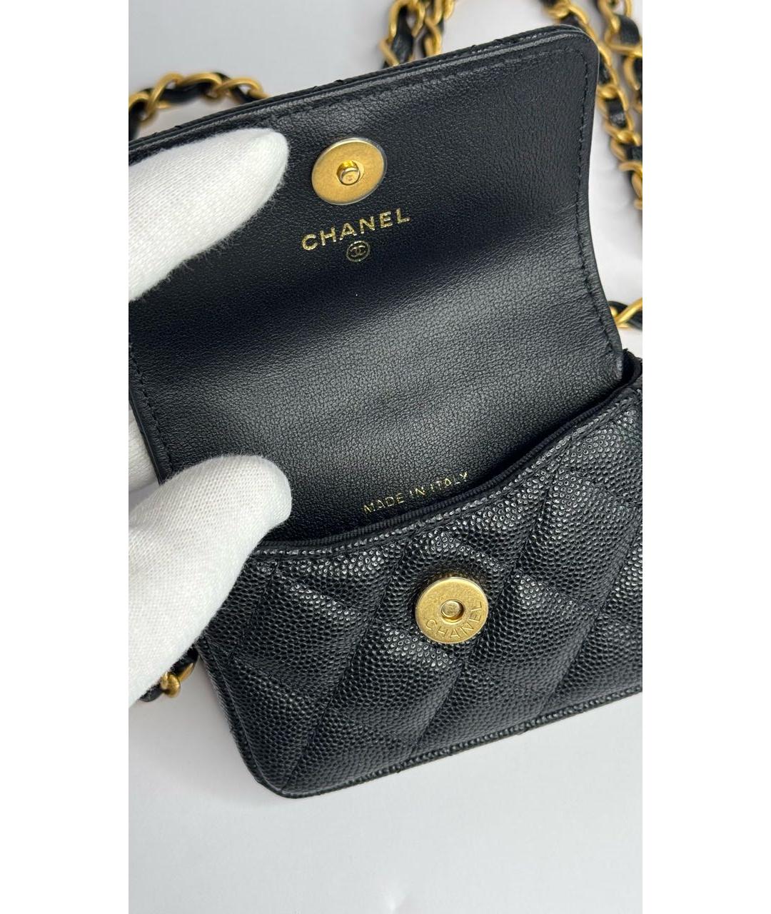 CHANEL Черный кожаный ремень, фото 3