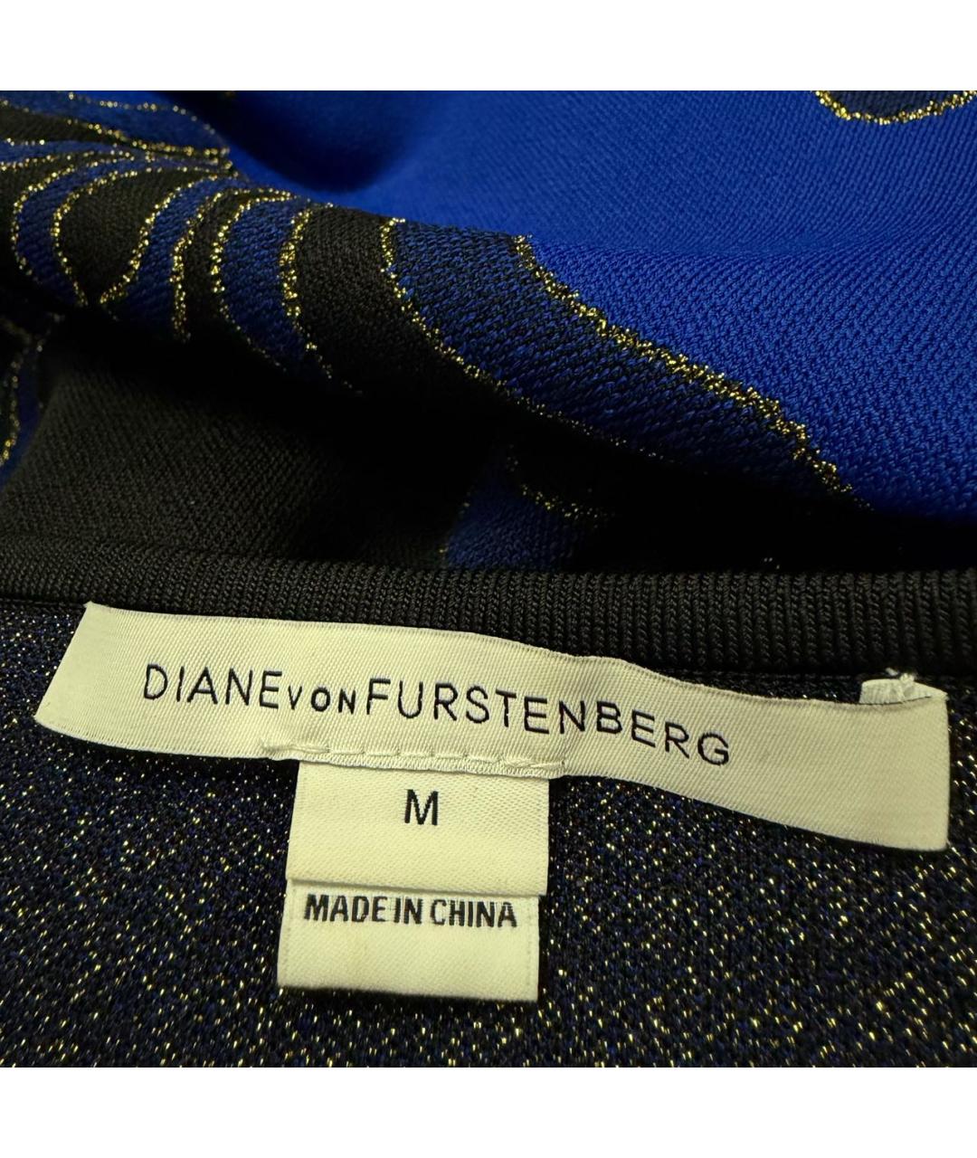 DIANE VON FURSTENBERG Черное вискозное коктейльное платье, фото 3