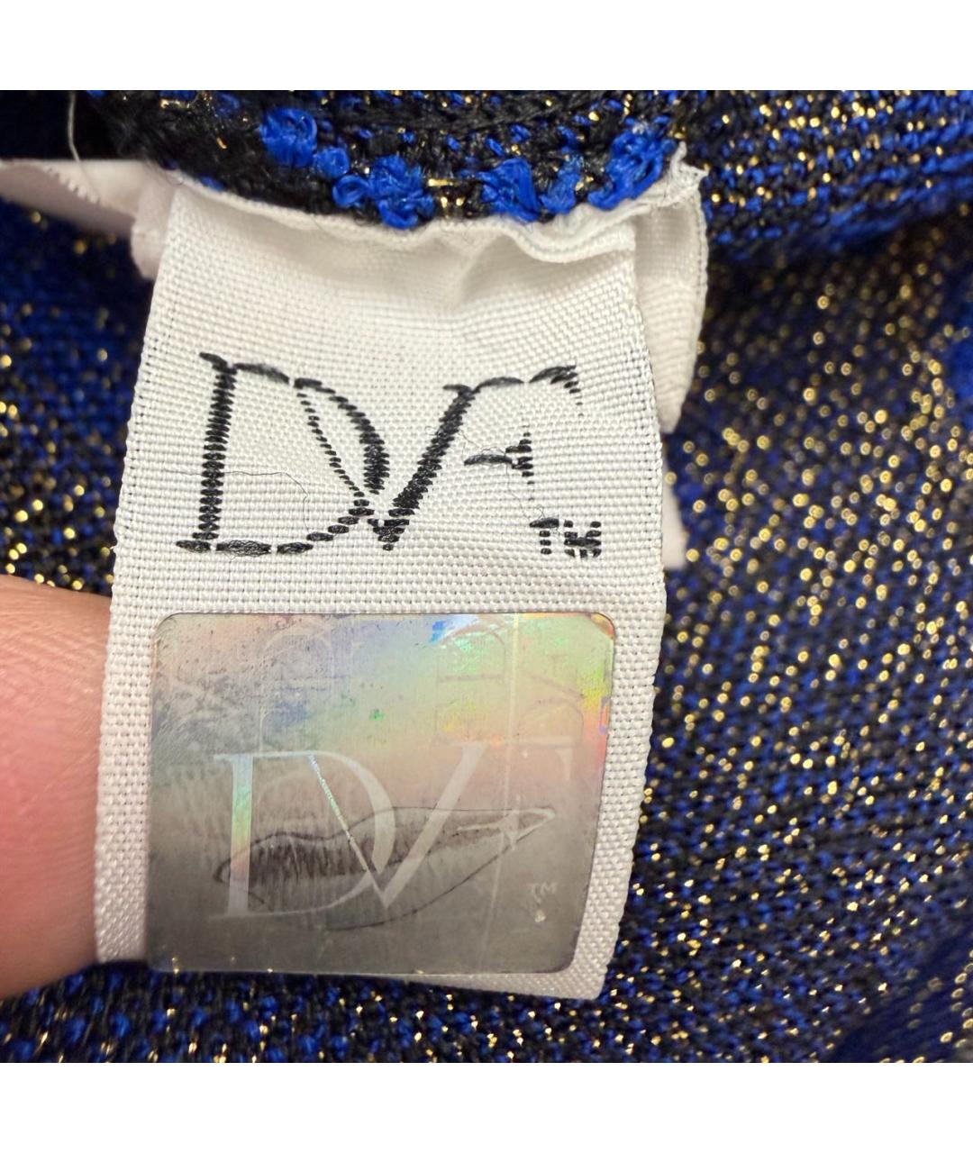 DIANE VON FURSTENBERG Черное вискозное коктейльное платье, фото 4