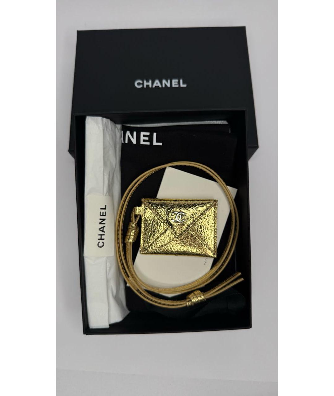 CHANEL Золотой брелок, фото 8