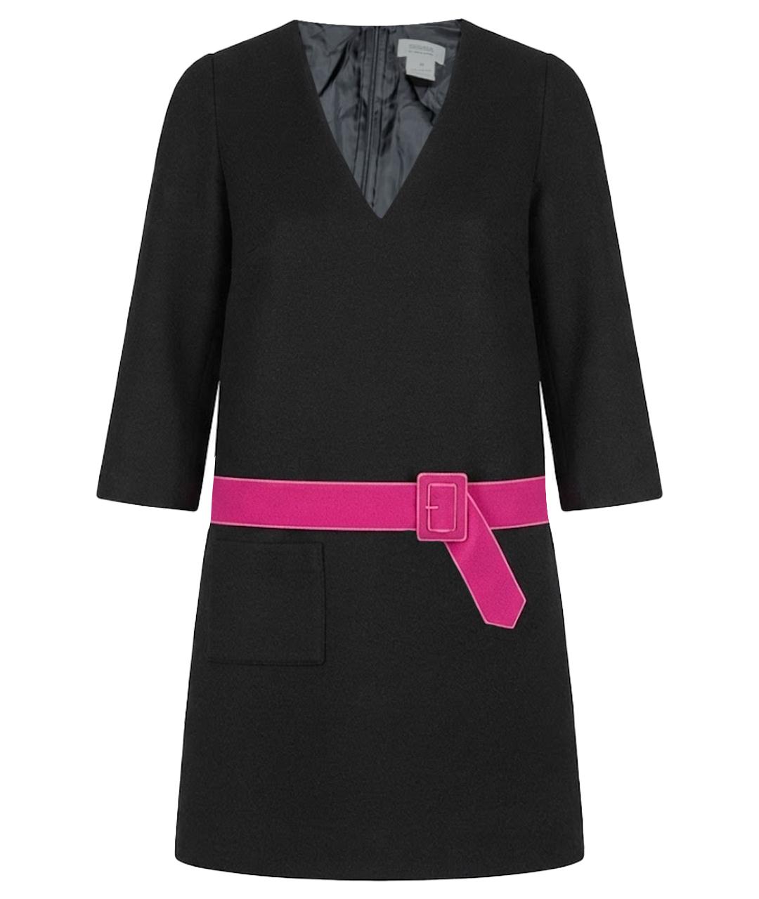 SONIA RYKIEL Черное шерстяное повседневное платье, фото 1