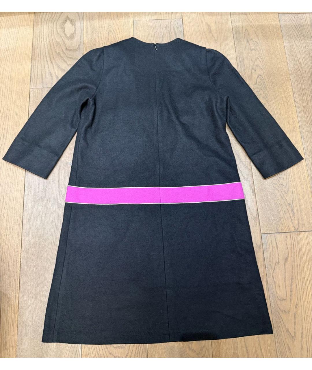 SONIA RYKIEL Черное шерстяное повседневное платье, фото 2