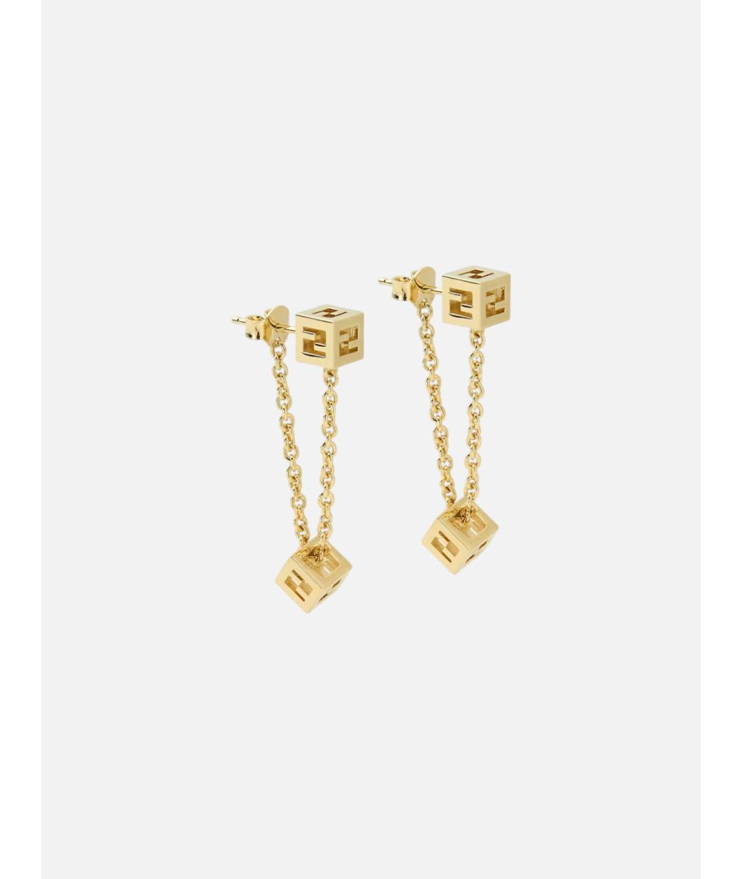 FENDI Золотые серьги, фото 3