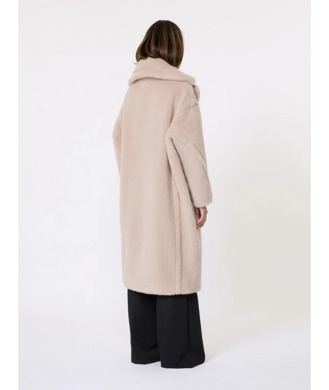 MAX MARA Бежевое шерстяное пальто, фото 3