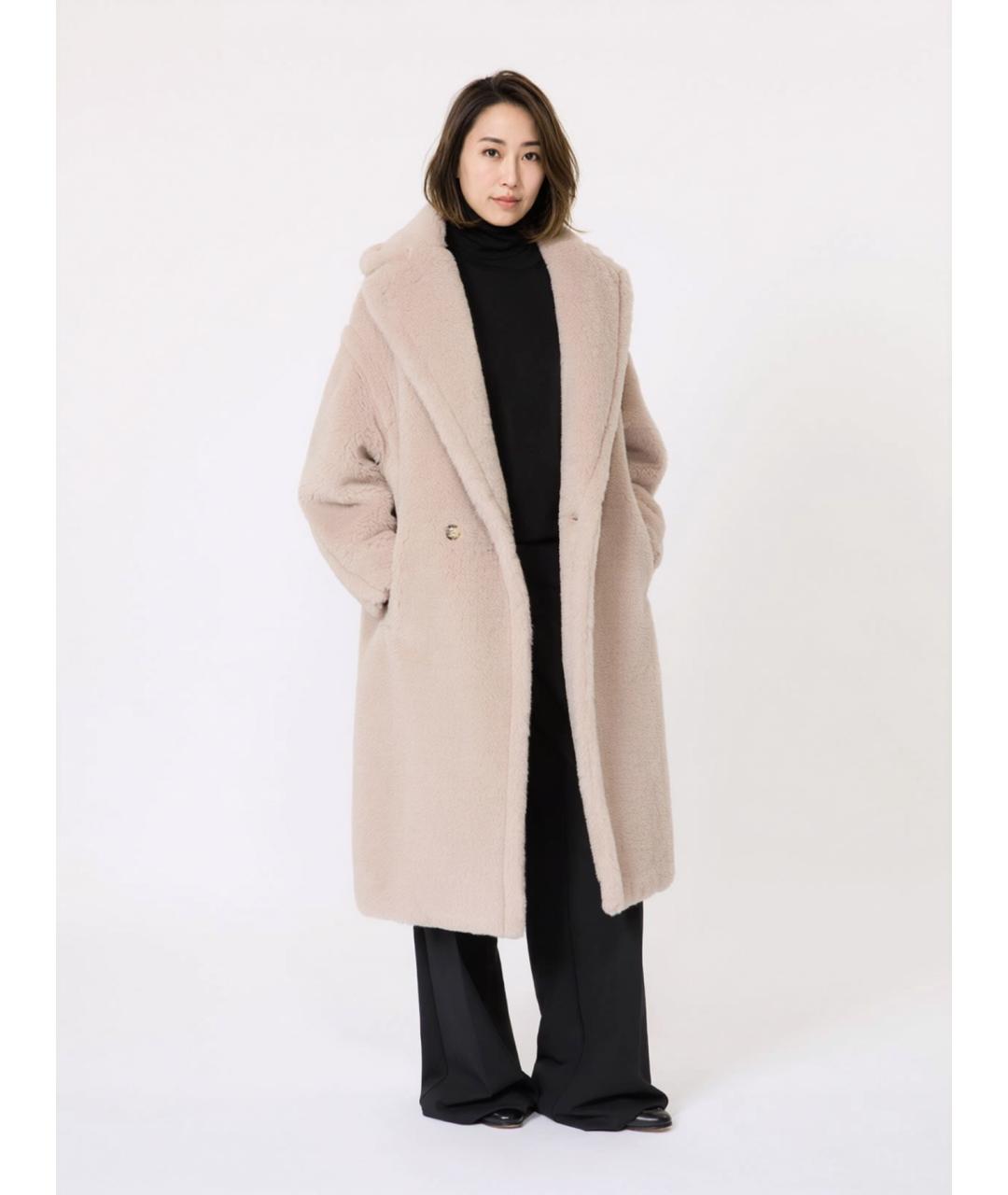 MAX MARA Бежевое шерстяное пальто, фото 2
