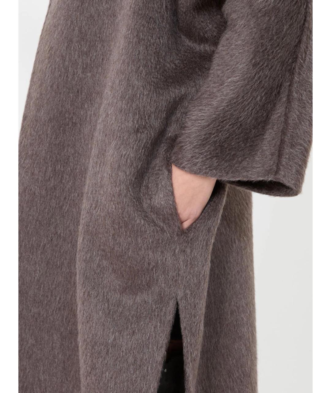 MAX MARA Коричневое шерстяное пальто, фото 6