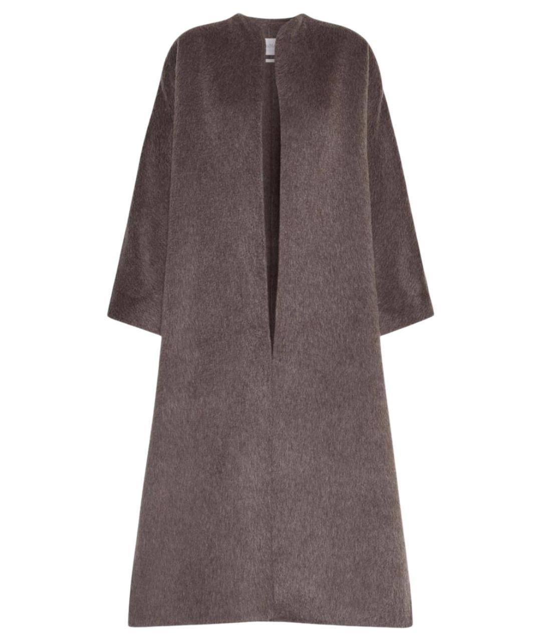 MAX MARA Коричневое шерстяное пальто, фото 1