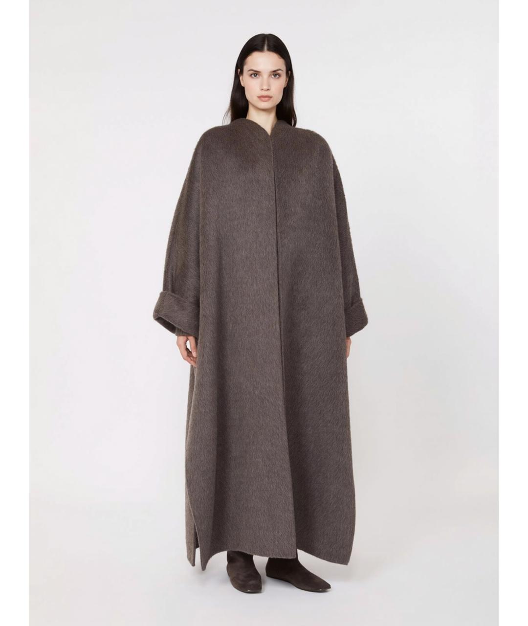 MAX MARA Коричневое шерстяное пальто, фото 4