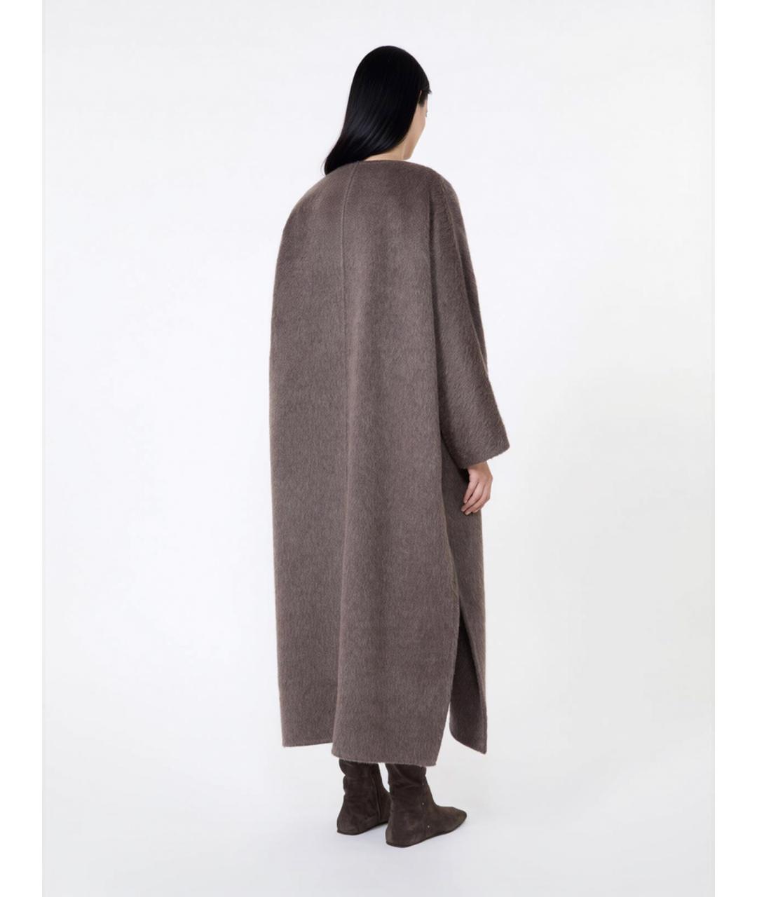 MAX MARA Коричневое шерстяное пальто, фото 5