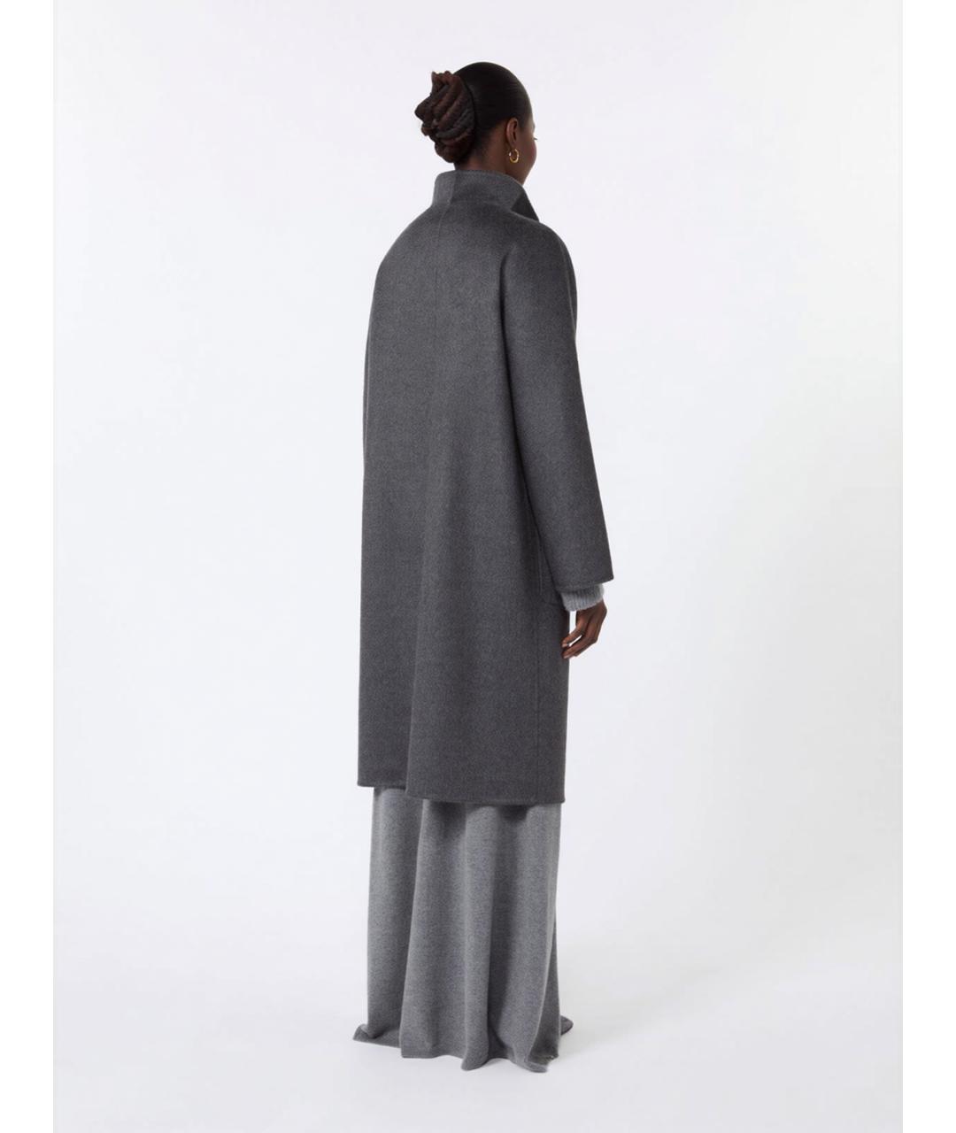 MAX MARA Серое шерстяное пальто, фото 4