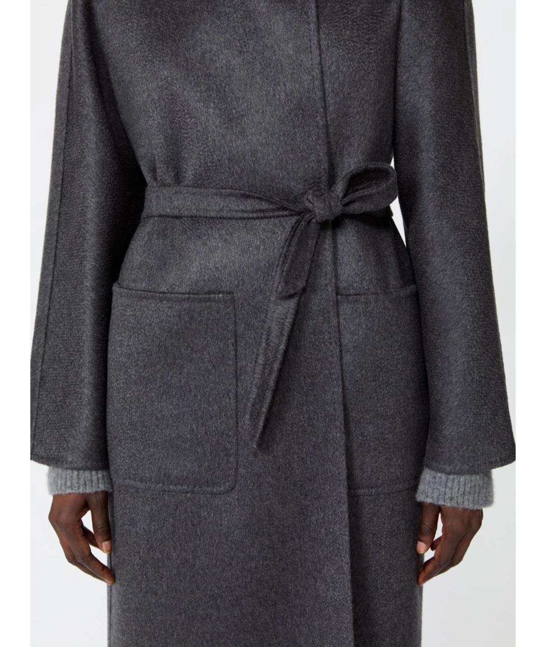 MAX MARA Серое шерстяное пальто, фото 6