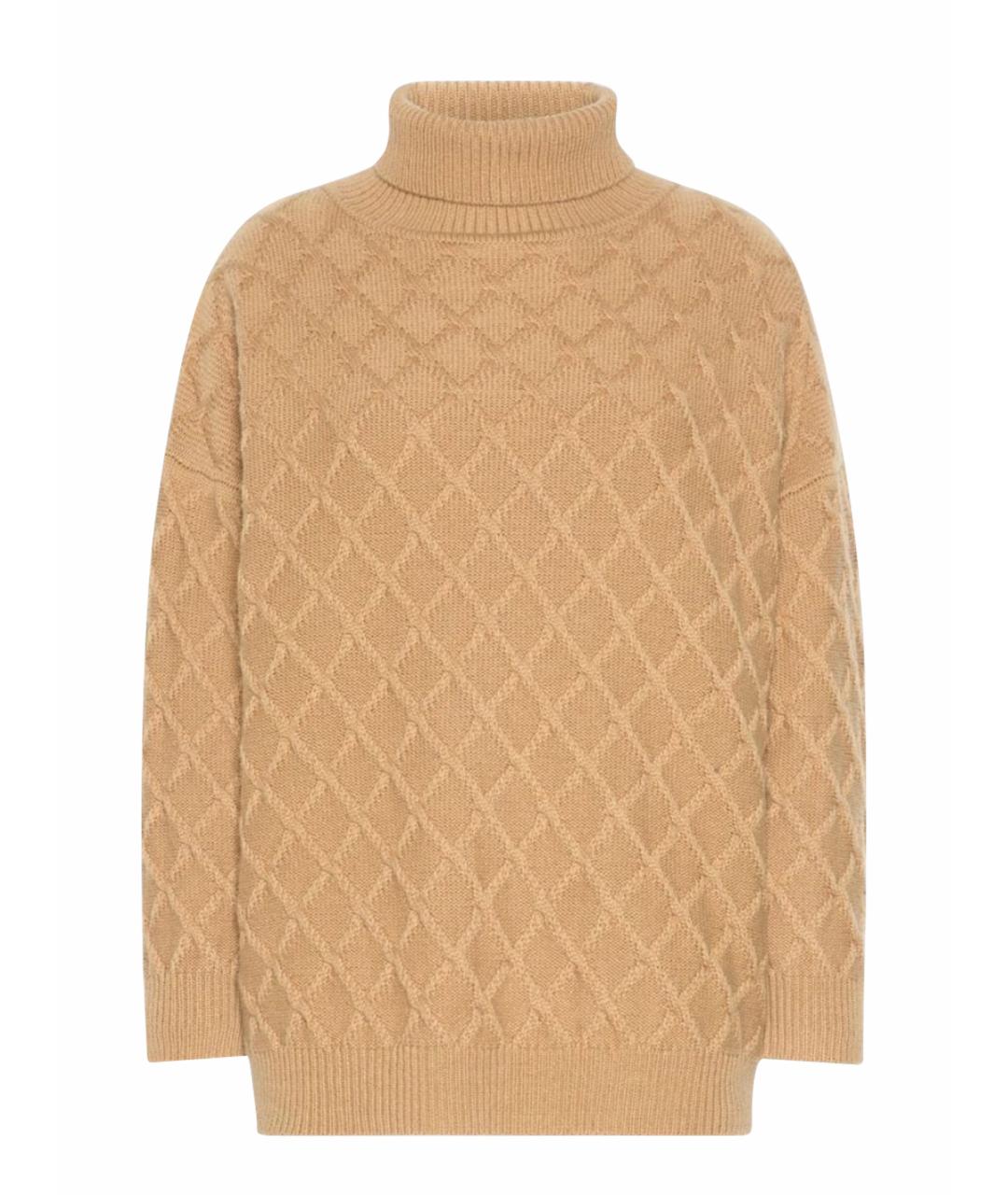 MAX MARA Бежевый шерстяной джемпер / свитер, фото 1