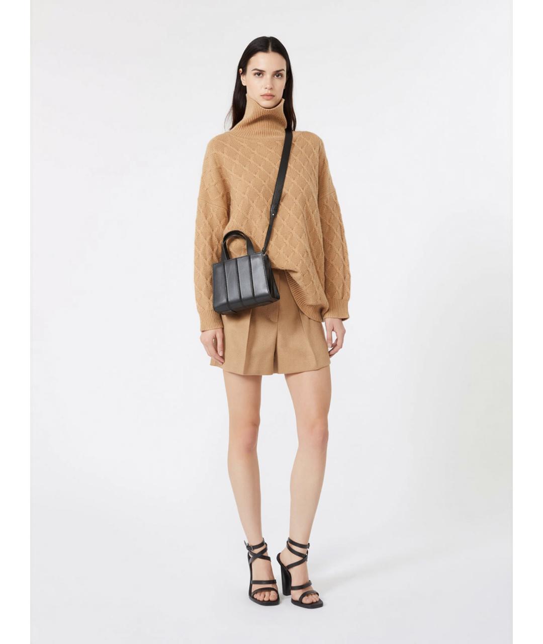 MAX MARA Бежевый шерстяной джемпер / свитер, фото 2