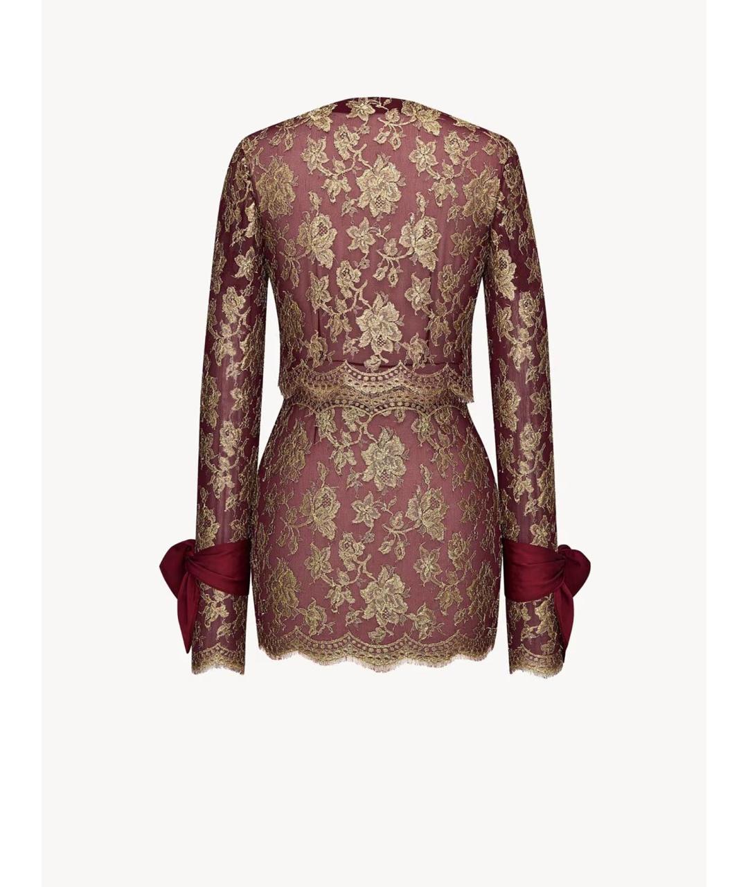 SAINT LAURENT Мульти полиамидовое коктейльное платье, фото 4