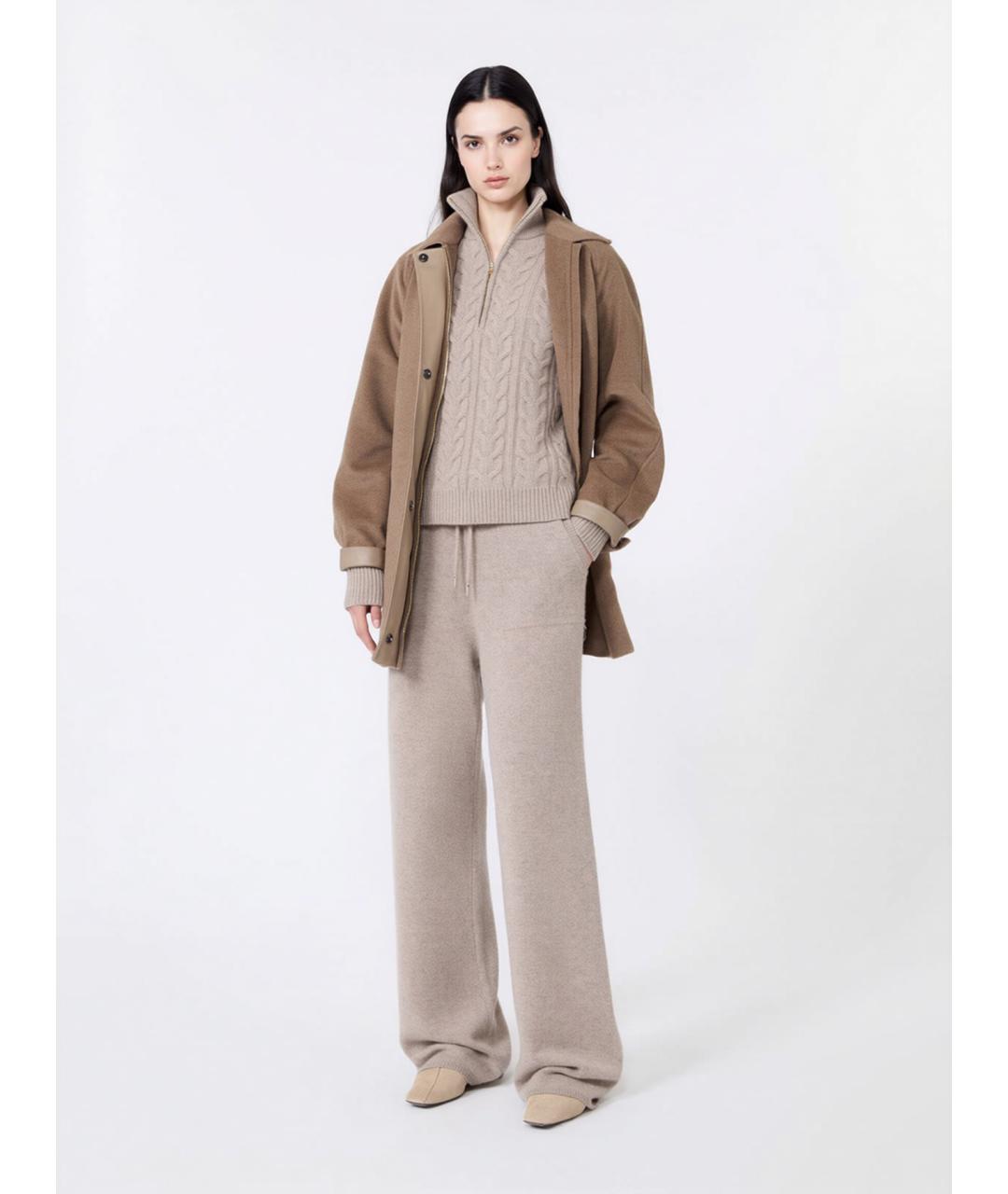 MAX MARA Бежевый кашемировый джемпер / свитер, фото 2